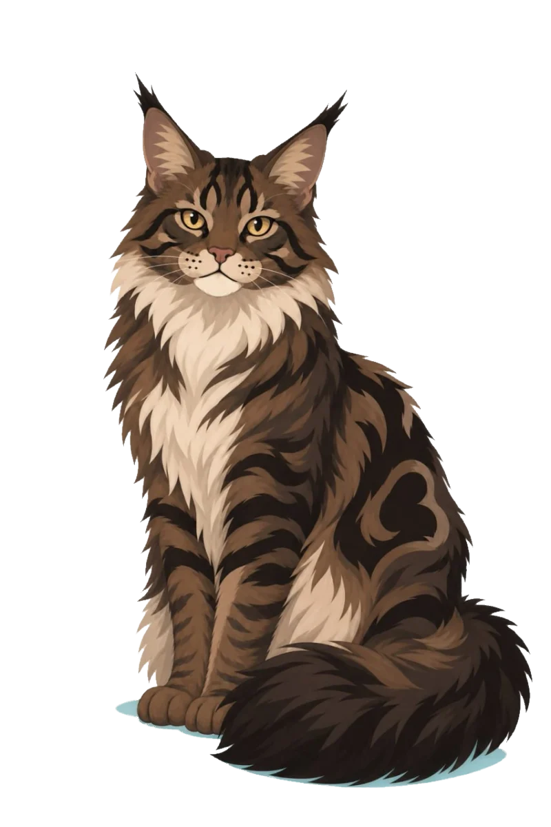 Lapka’s Maine Coon mascot